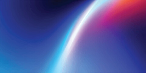Fototapeta premium Abstract ethereal light streams in vibrant pink and turquoise flowing over a dark blue background, digital art.