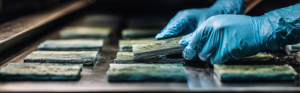 Spirulina Drying Process in Food Industry Facility