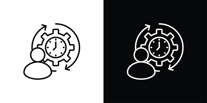 Discipline Icon Sheet Multiple Style Collection Isolated Vector