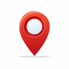 Flat Design Map Pin Location Icon