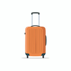 Flat Design Travel Suitcase Icon