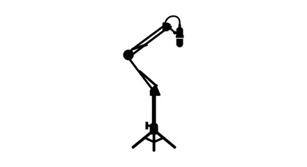Fototapeta premium Flexible microphone stand with mic.