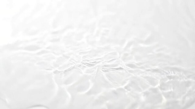 Ethereal Ripple Refractions Macro view capturing the delicate and intricate caustic patterns, resembling water ripples, softly dancing and morphing on an off-white background, bathed in bright,