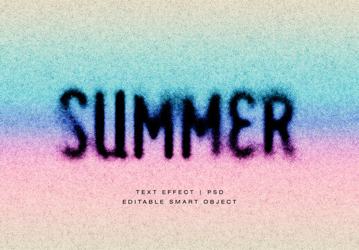 Dissolving Halftone Text Effect
