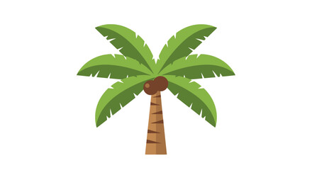 Obraz premium Palm Tree Illustration with Green Leaves 8.