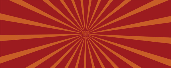 Background with retro rays. Vintage backdrop, boom, comic, circus pattern. Cartoon pop art template. Vector illustration © HARTA