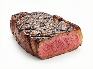 Bife de Chorizo grilled with crosshatch sear and juicy medium rare center