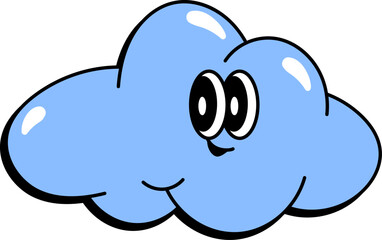 Happy Cloud Emoticon