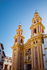 Fototapeta premium Facade of the Neoclassical Church of San Ildefonso in Seville, Spain