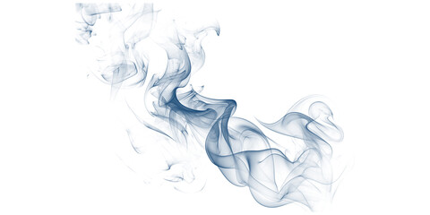 A dark background with blue smoke swirling in the air