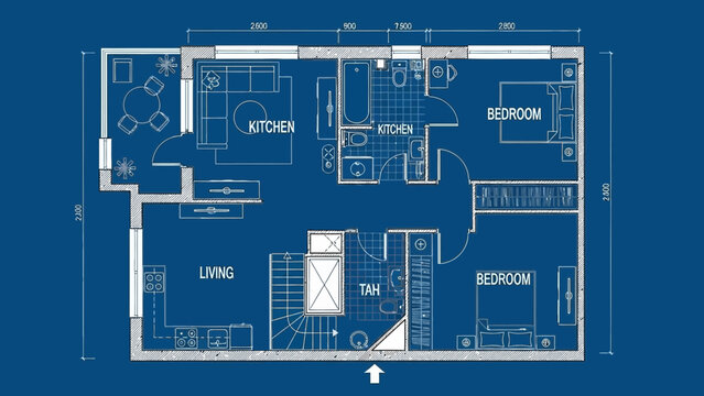 blueprint apartment plan, architectural design, house layout, building structure