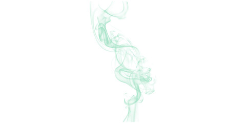 A mesmerizing swirl of green smoke against a dark background