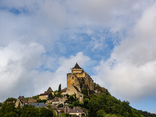 Fototapeta premium Castelnaud La Chapelle Castle, Aquitaine region, Dordogne department, in the district of Sarlat-la-Canéda and canton of Domme