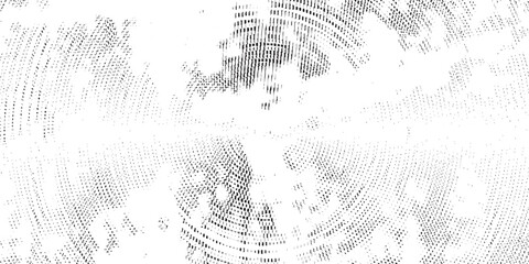 Black and white abstract background with horizontal lines and halftone dot clusters, glitch art texture, modern minimal vector