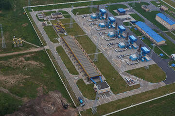 Industrial energy facility from above