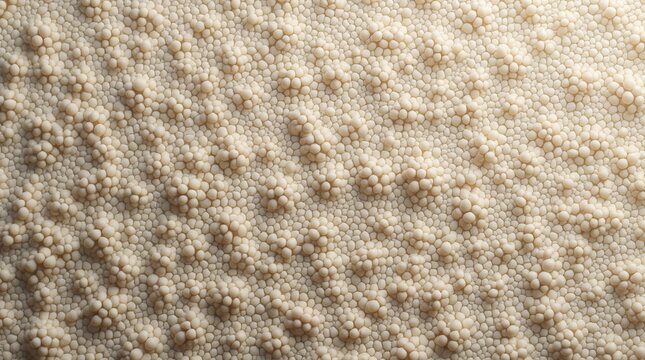 A close-up of a detailed mycelium texture with a sponge-like, cellular structure and subtle fiber strands on a neutral background.