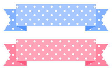 도트무늬 리본띠