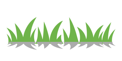 Green grass patch icon, lush field and turf vegetation symbol, garden and park landscape element, organic environment concept, minimal modern vector illustration isolated for design use. © MOSAKAYRUNNAHAR