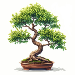 Bonsai Illustration Very Cool Design
