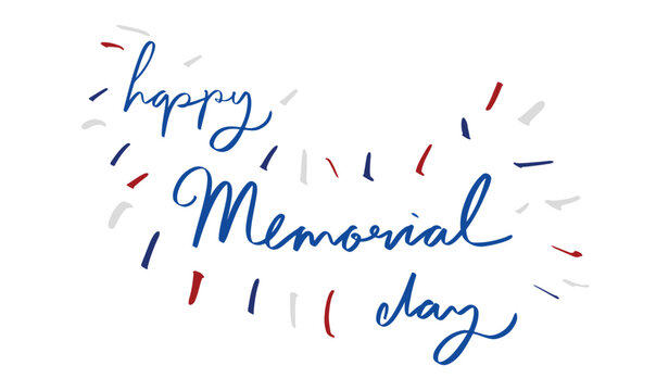 happy memorial day text font calligraphy hand written lettering script black colors usa united state america honour vateran happy memorial day army war military happy memorial day hero banner poster 