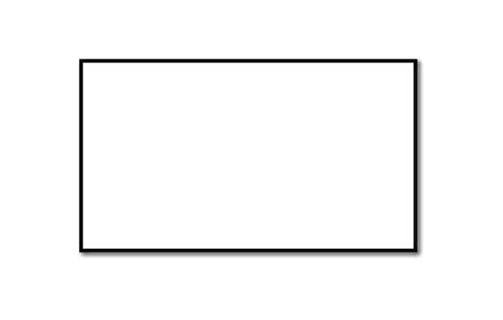 Realistic TV screen PNG. Modern stylish LED LCD panel. Large computer monitor display mockup. Blank TV template. Vector illustration of a plasma TV monitor on a transparent background