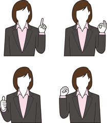 若い女性ビジネスマン③