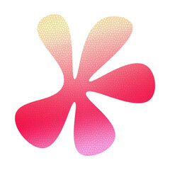 Naklejka premium Abstract gradient colorful blob fluid shape element modern colorful blob digital art Illustration