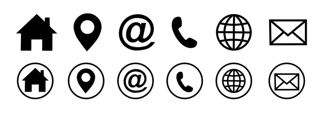 Web icon set. For computers and mobile devices. Website icon set.