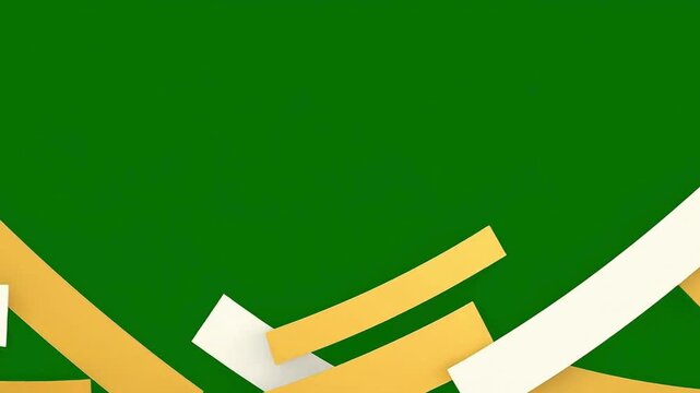 Green Screen Yellow White Stripes &ndash; News Intro