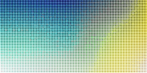 Light Blue, Green vector modern geometrical circle abstract background. Dotted texture template. Geometric pattern in halftone style with gradient.eps,10