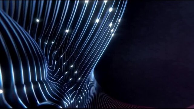 Abstract Geometric Forms And Rhythmic Strobe Light Effects Seamless Loop
