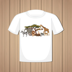 T shirt design template featuring a man on a stylish clothing illustration for print and fashion use.