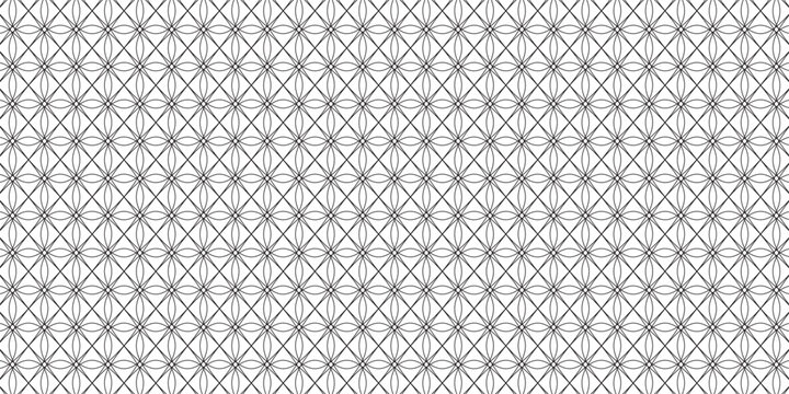 Repetitive geometric black and white pattern, background, texture