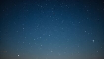 Night Sky Background with Stars and Deep Blue Cosmic Gradient for Dreamy Space Design