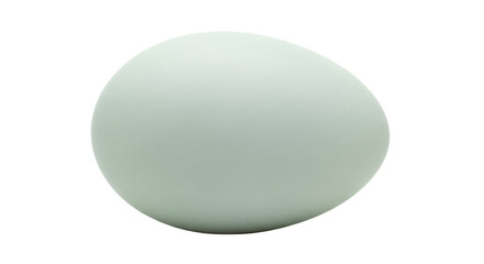 Light green egg PNG isolated on transparent background, easter symbol for spring holiday and food design