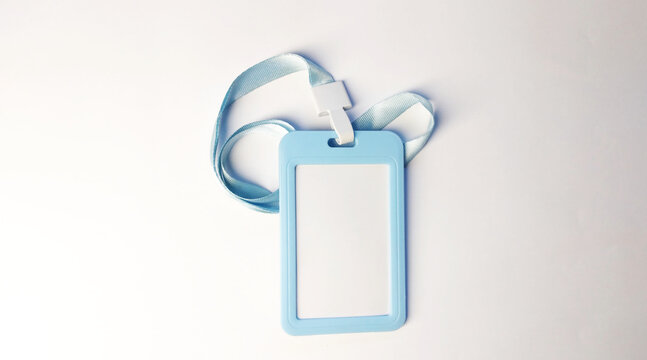 Blank ID card holder with lanyard for professional use, lanyard, blank, ID card, holder, office, work, security, badge