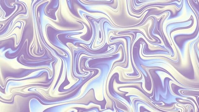 Abstract groovy wave background with pink and purple fluid stripes. Retro marble texture in pastel tones for modern web design and branding.