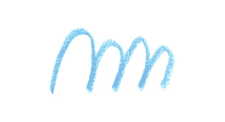 light blue pencil strokes isolated on transparent background