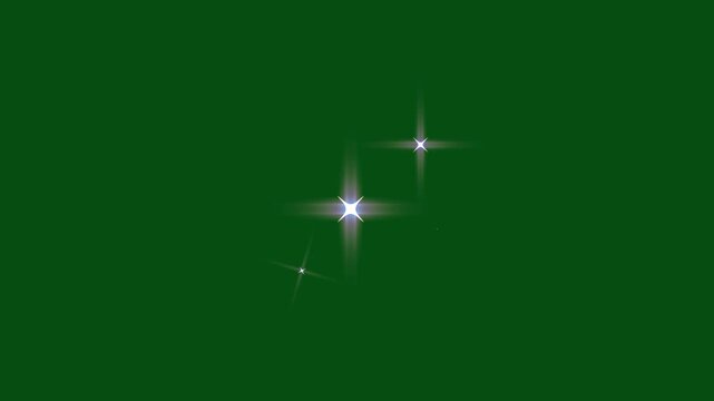 4k luxury white glitter sparkles trail, blinking twinkle stars, glowing light particles, magic dust pixie path and Christmas stars isolated on green screen background overlay