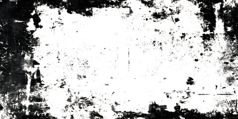 Fototapeta premium Grunge textured background with black and white splatters distressed design element