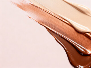 brown beige glossy paint minimal background