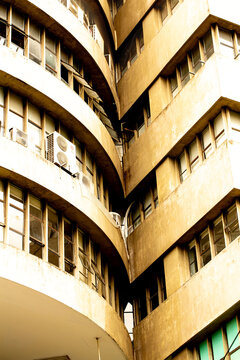 Pr&eacute;dios, edif&iacute;cios com janela e vidra&ccedil;a da cidade de S&atilde;o Paulo.  