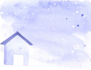 家と雪
