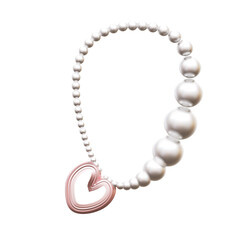 3d love pearl neckles render 