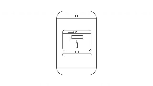 Smartphone App Interface Design - Coffee Machine Control Concept.