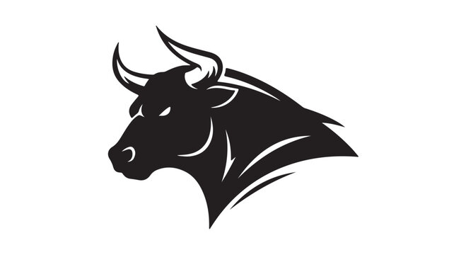 Bull emblem : A bull emblem shows strength and power and ready to take charge.