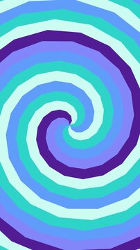 motion hypno Vertical Vibrant Swirling Pattern Animation with Blues and Purples