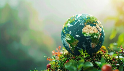 Symbolic Globe, Food Sustainability, Global Consciousness ecology