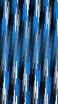 Vibrant Blue and Black Barber Pole Stripes Video Loop with White Accents for Modern Design Projects