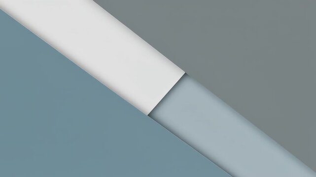 Abstract geometric background of layered paper shapes in calm blue gray and white colors ideal for digital presentations or professional website headers
